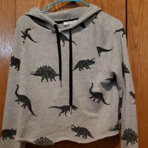 Crop top long sleeve sweater